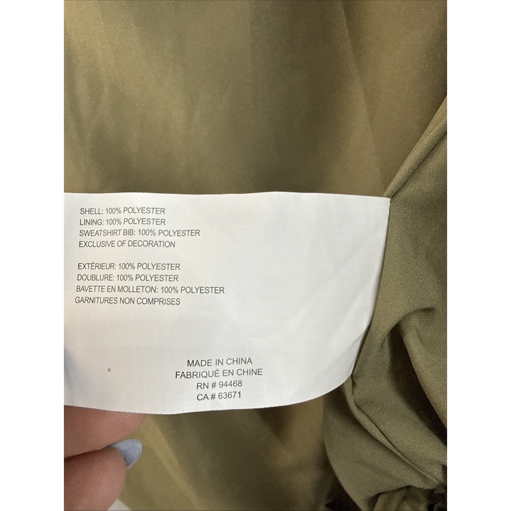 Sage Collection lightweight quilted jacket, women size small, Moss Green, NWT - Picture 7 of 9